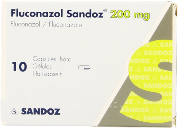 Fluconazole Sandoz 200mg Pi Pharma Caps 10 Pip 1