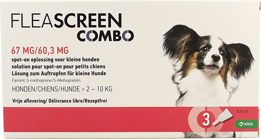 Fleascreen Combo 67mg/60,3mg Spot On Hond Pipet 3 1
