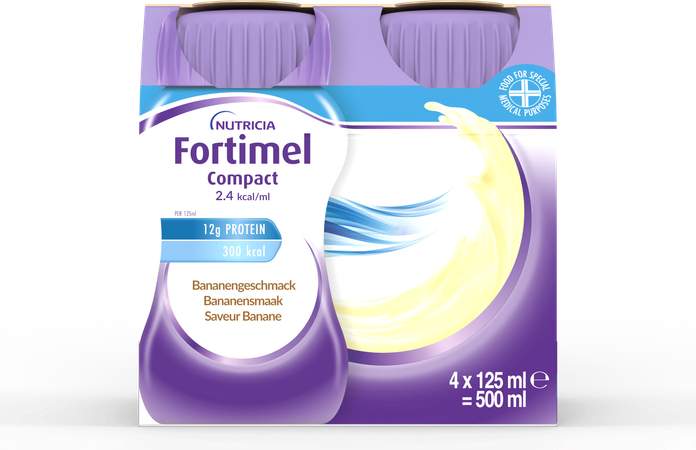 Fortimel Compact 2.4kcal Banaan 4x125ml 4