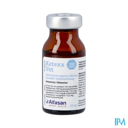 Ketexx Vet 100mg/ml Opl Inj 10ml 2