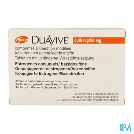 Duavive 0,45mg/20mg Comp Liberation Prolong 28 2