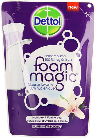 Dettol Foam Magic Orchidee/vanille Navulling 200ml 1