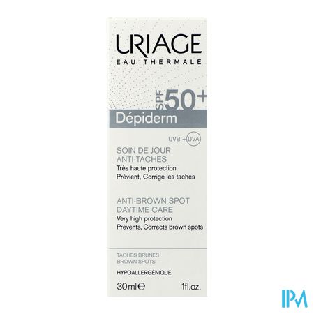 Uriage Depiderm Ip50+ Dagverzorg. Bruine Vlek.30ml 2