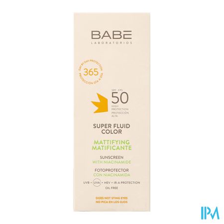 BabÉ Sun Oil Free Super Fluid Mat.color Spf50 50ml 1