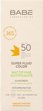 BabÉ Sun Oil Free Super Fluid Mat.color Spf50 50ml 1