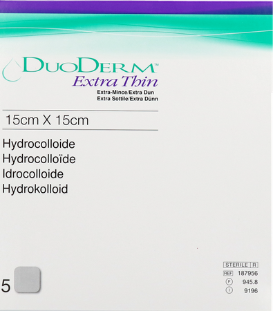Duoderm Extra Mince Pans Hydro 15cmx15cm 5 H7956 2