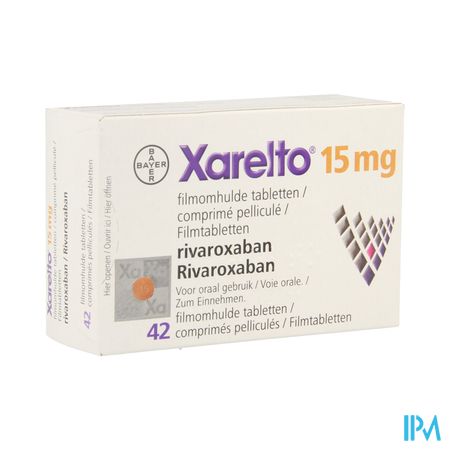 Xarelto 15mg Filmomh Tabl 42 X 15mg