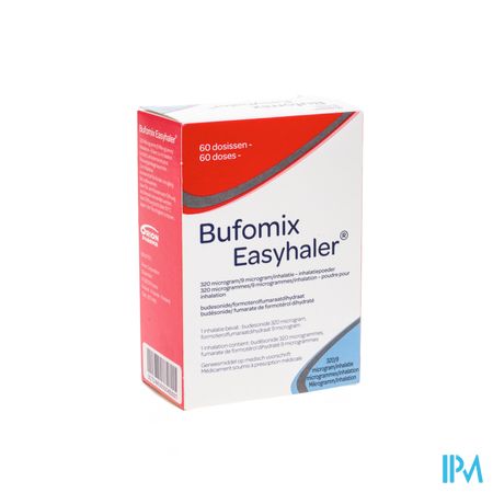 Bufomix 320mcg 9,0mcg Easyhaler Inhal Pdr Dos 60