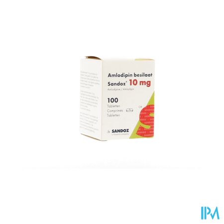 Amlodipine Besilaat Sandoz Pot C0mp 100x10mg