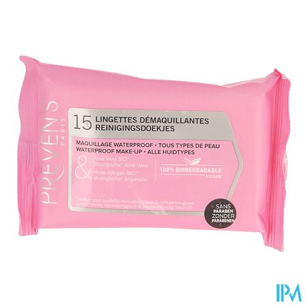Preven's Tissue Reiniginsdoekje Zakje 1x15 2
