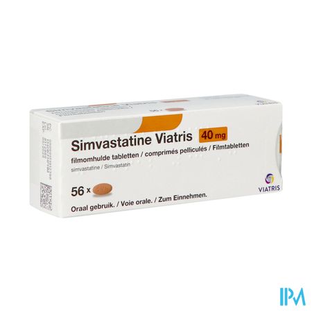 Simvastatine Viatris 40mg Comp 56