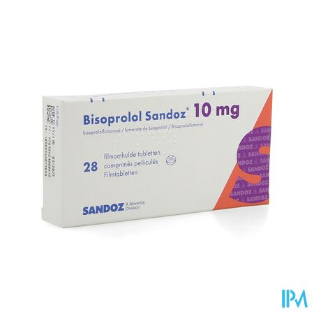 Bisoprolol Sandoz 10mg Tabl 28 X 10mg