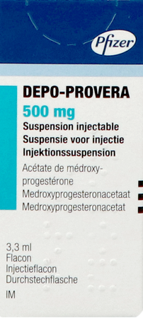 Depo-provera 500 Vial 1x500mg/3,3ml 1