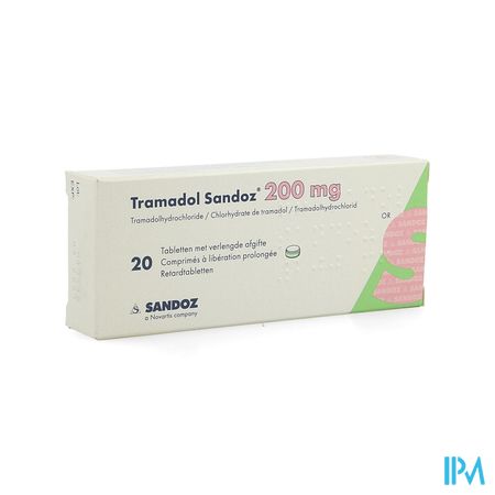 Tramadol 200 Sandoz Tabl Verl Afgifte 20 X 200mg