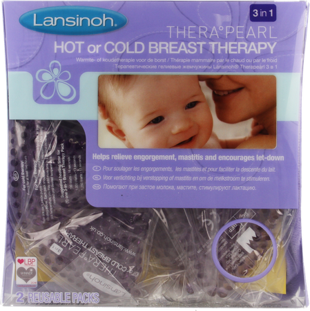 Lansinoh Therapearl Warmte&ijspack Vr Moeders 3in1 1