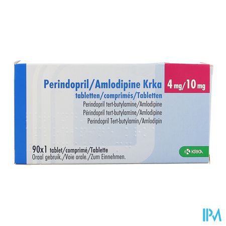 Perindopril Amlodipine Krka 4mg/10mg Comp 90 1