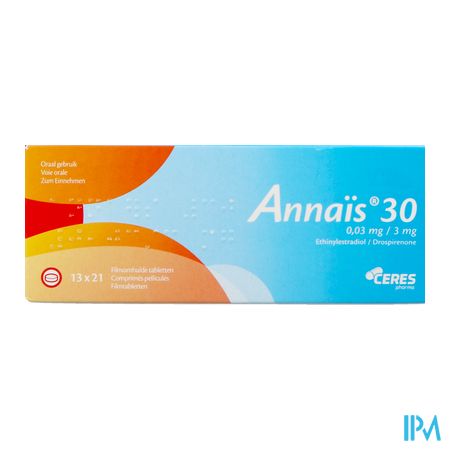 Annais 30 0,03mg/3mg Comp Pell 13 X 21 1