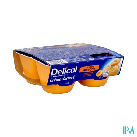 Delical Creme Dessert La Floridine Abricot 4x125g