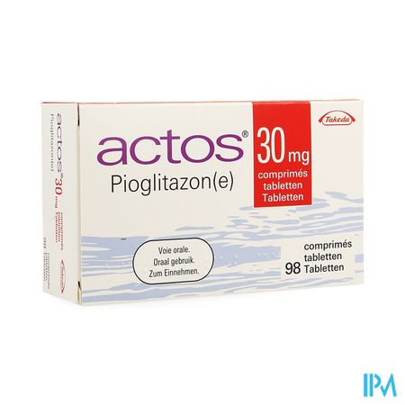 Actos 30mg Comp 98 X 30mg