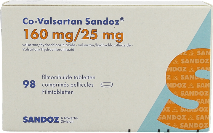 Co Valsartan Sandoz 160mg/25,0mg Filmomh Tabl 98 3