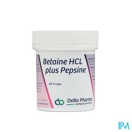 Betaine Hcl + Pesine V-caps 60 Deba