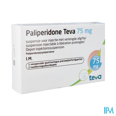 Paliperidone Teva 75mg Susp Inj Verl.afg.voorg.sp1