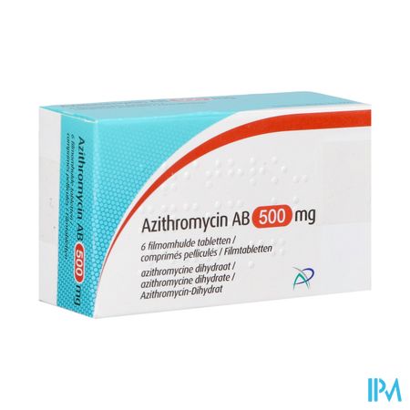 Azithromycin Ab 500mg Comp Pell 6 X 500mg