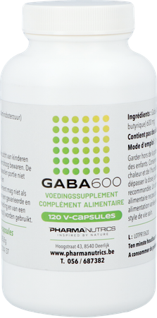 Gaba 600 V-caps 120 Pharmanutrics 1