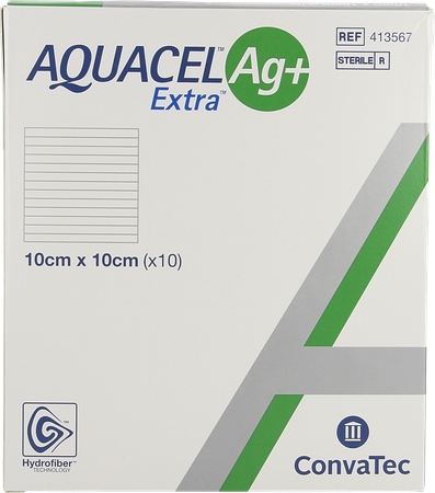 Aquacel Ag+ Extra 10 X 10cm 10 413567 5