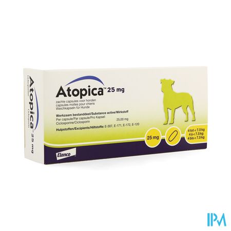 Atopica 25mg Caps 3 X 5