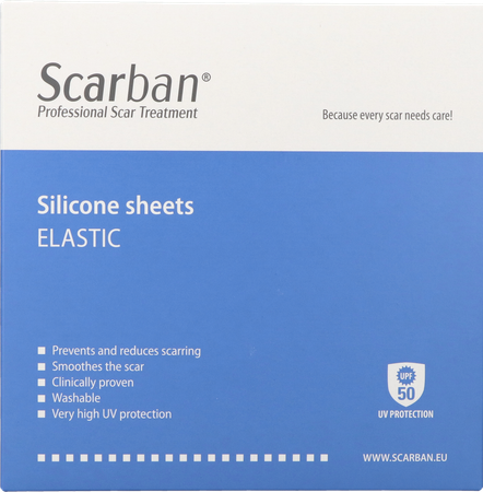 Scarban Elastic Silicone Sheet 5x 7,5cm 2 4