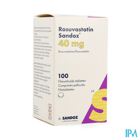 Rosuvastatin Sandoz 40mg Filmomh Tabl 100 Hdpe