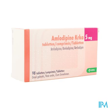 Amlodipine Krka 5mg Comp 98 X 5mg