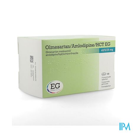 Olmesartan/Amlodipin/Hct EG 40/ 5/25,0 Comp Pel100