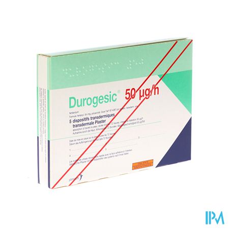 Durogesic Pl Emp 5x 50mcg/heure/uur