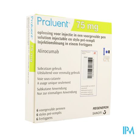 Praluent 75mg Opl Inj Voorgev.pen 6 X 75mg