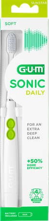 Gum Sonic Daily Batterij Tandenborstel Wit 3