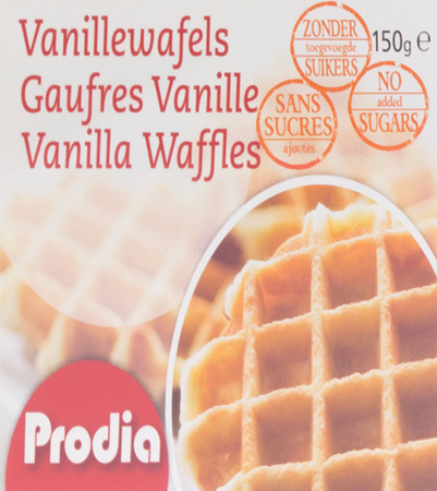 Prodia Wafel Vanille + Zoetstof 150g 5687 Revogan 1