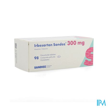 Irbesartan Sandoz 300mg Filmomh Tabl 98 X 300mg