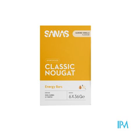 Sanas Classic Nougat Almond/vanilla 6