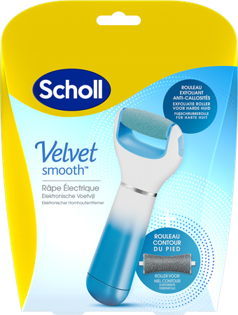 Scholl Velvet Smooth Rape Electr.+gommage Ps Bleu 2