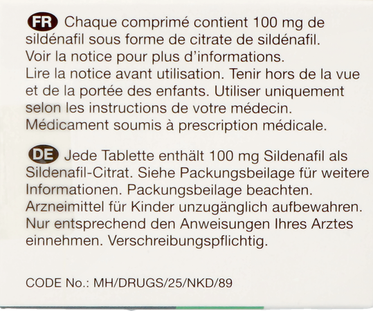 Sildenafil Viatris 100mg Comp Pell 24 7