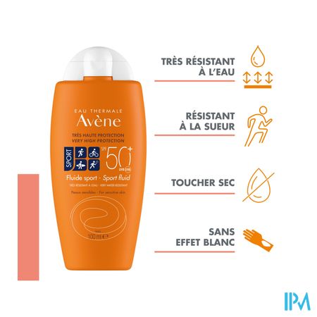 Avene Zon Spf50+ Fluide Sport 100ml 12
