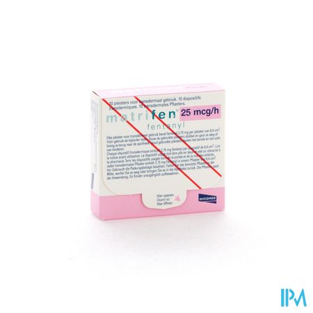 Matrifen 25 Ug/h Pleist Transderm 10 3