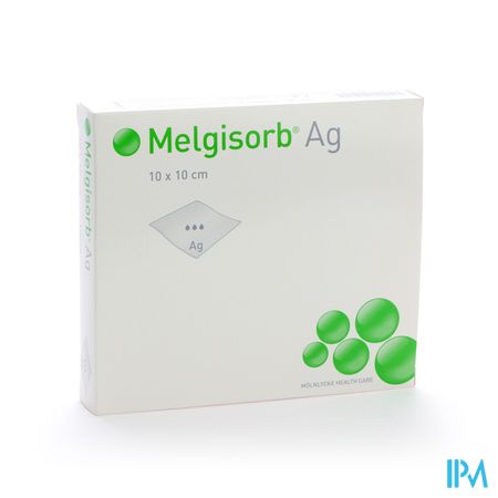 Melgisorb Ag Cp Ster 10x10cm 10 256100