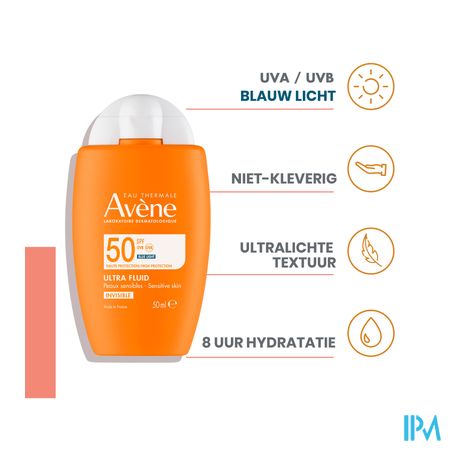 Avene Zon Spf50 Ultra Fluid Invisible 50ml 11