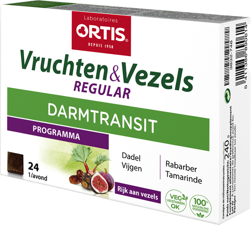 Ortis Vruchten & Vezezels Regular Blokjes 24 2