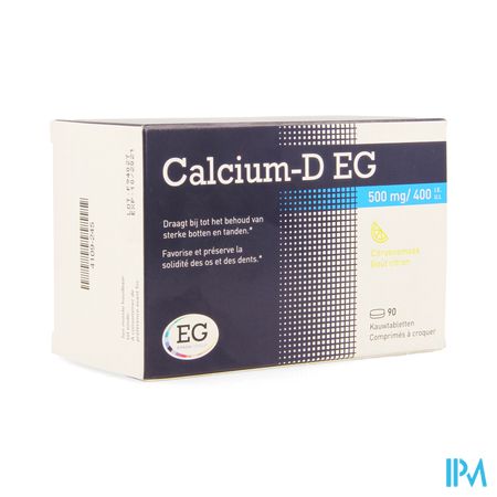 Calcium-D EG  500Mg/400Ie          Kauwtabl 90