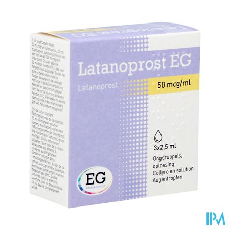 Latanoprost EG 50 Mcg Oogdruppels Opl 3 Flx2,5Ml