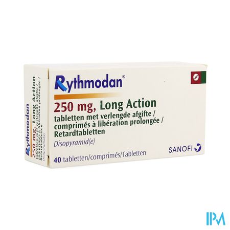 Rythmodan La Comp 40 X 250mg